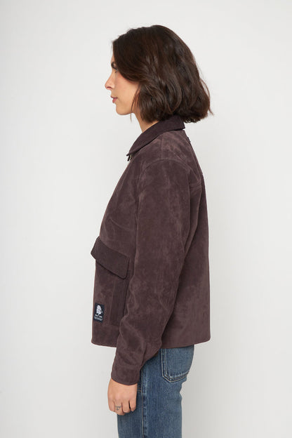 Chaqueta Elsa Reciclada Café Mujer