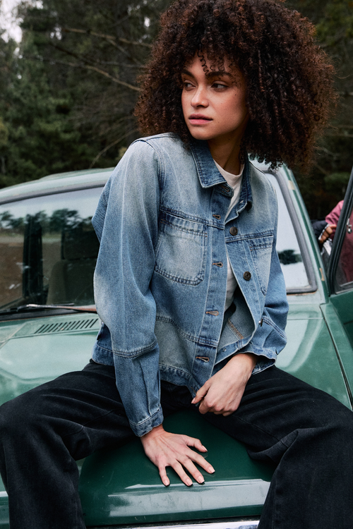Chaqueta Freya Orgánica Denim Mujer