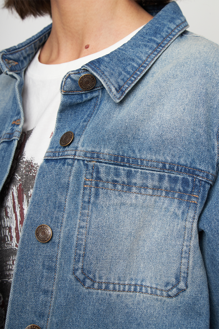 Chaqueta Freya Orgánica Denim Mujer