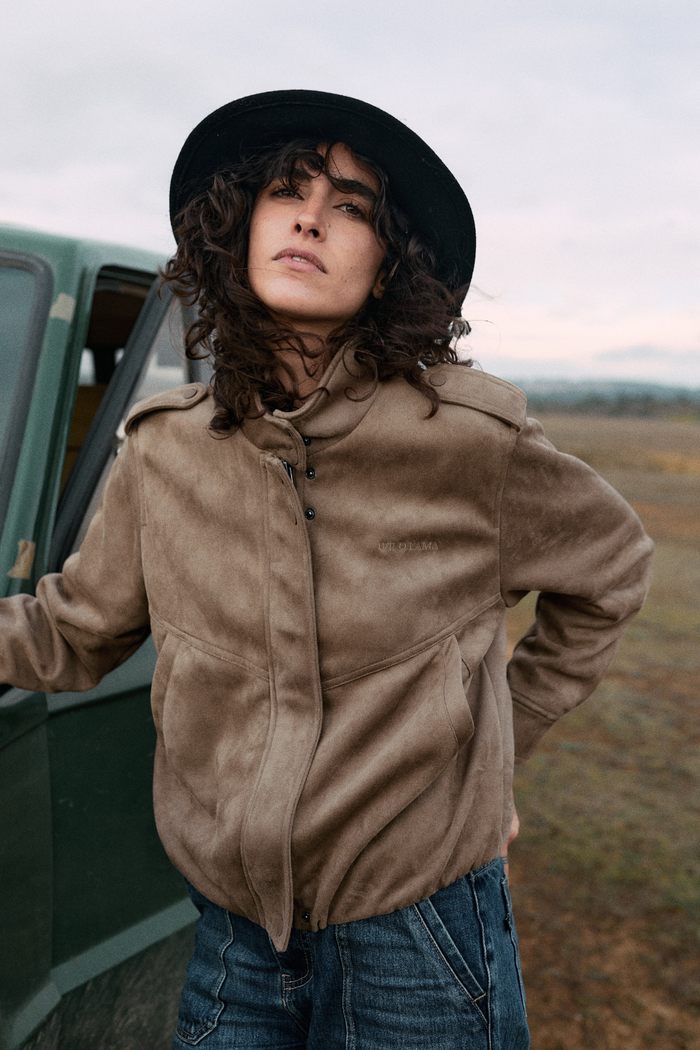 Chaqueta Maite Reciclada Café Claro Mujer