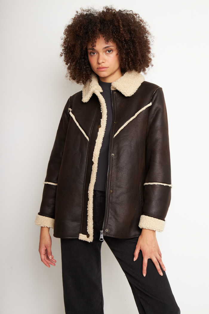 Chaqueta Nivara Reciclada Café Mujer