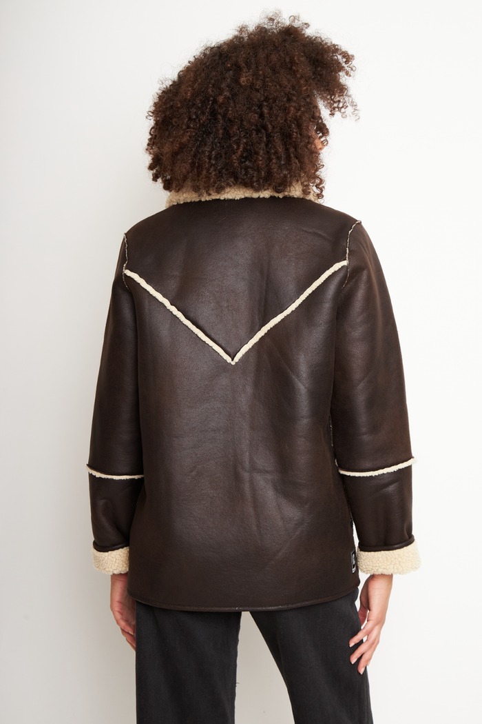 Chaqueta Nivara Reciclada Café Mujer