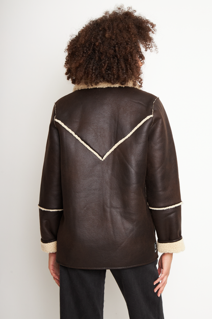Chaqueta Nivara Reciclada Café Mujer