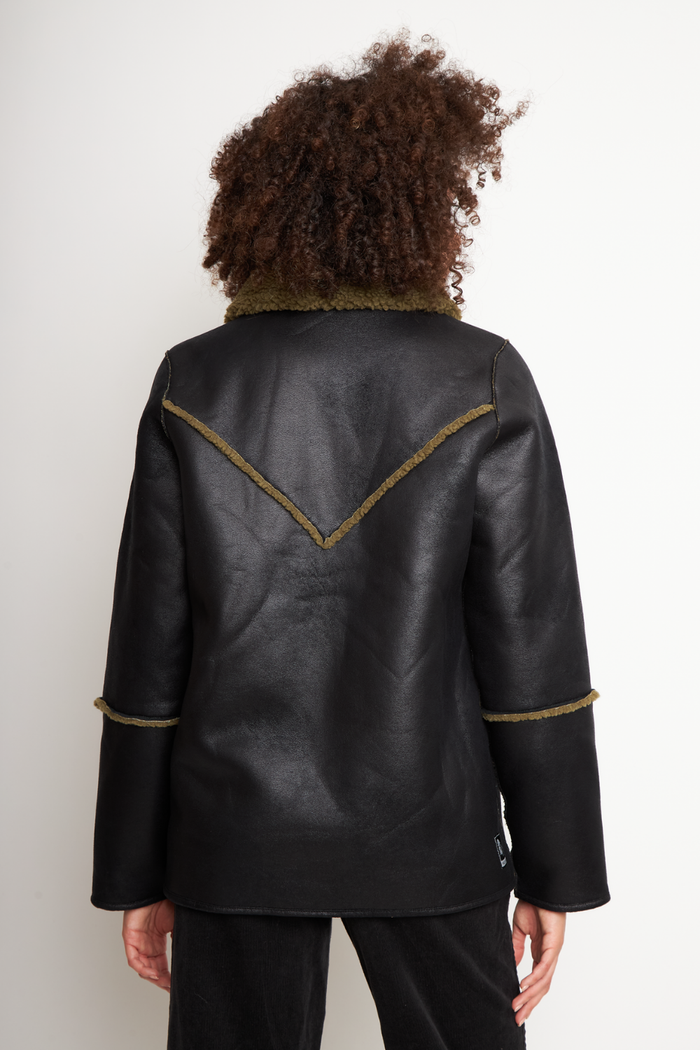 Chaqueta Nivara Reciclada Negro Mujer