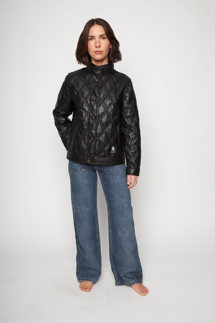 Chaqueta Oraya Reciclada Negra Mujer