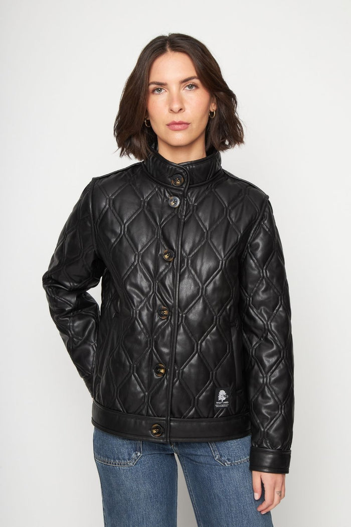 Chaqueta Oraya Reciclada Negra Mujer