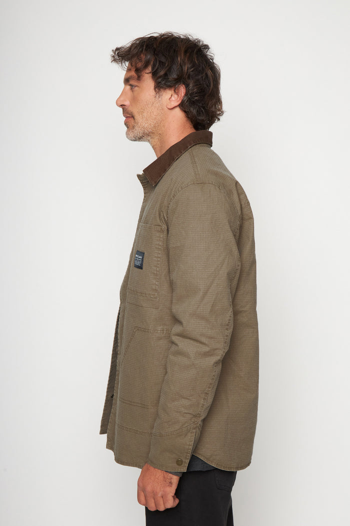 Chaqueta Roble Ripstop Orgánica Café Hombre