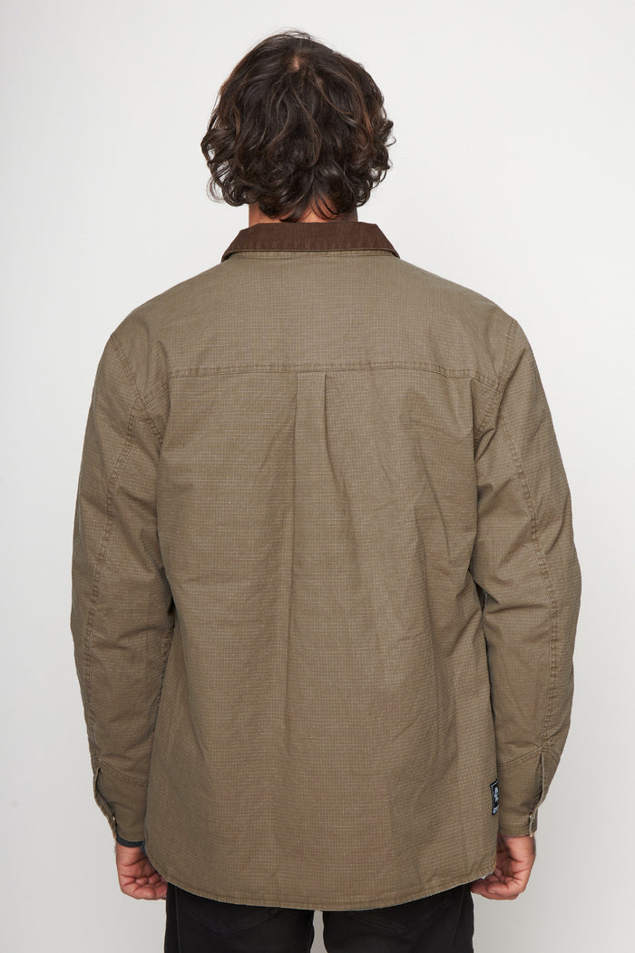 Chaqueta Roble Ripstop Orgánica Café Hombre