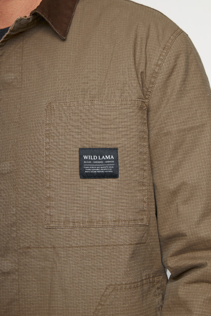 Chaqueta Roble Ripstop Orgánica Café Hombre