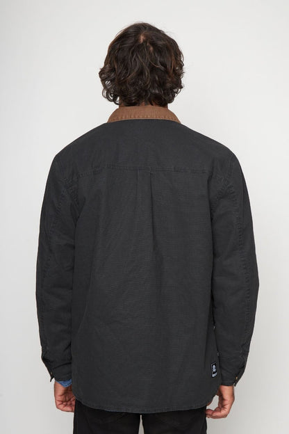 Chaqueta Roble Ripstop Orgánica Negra Hombre