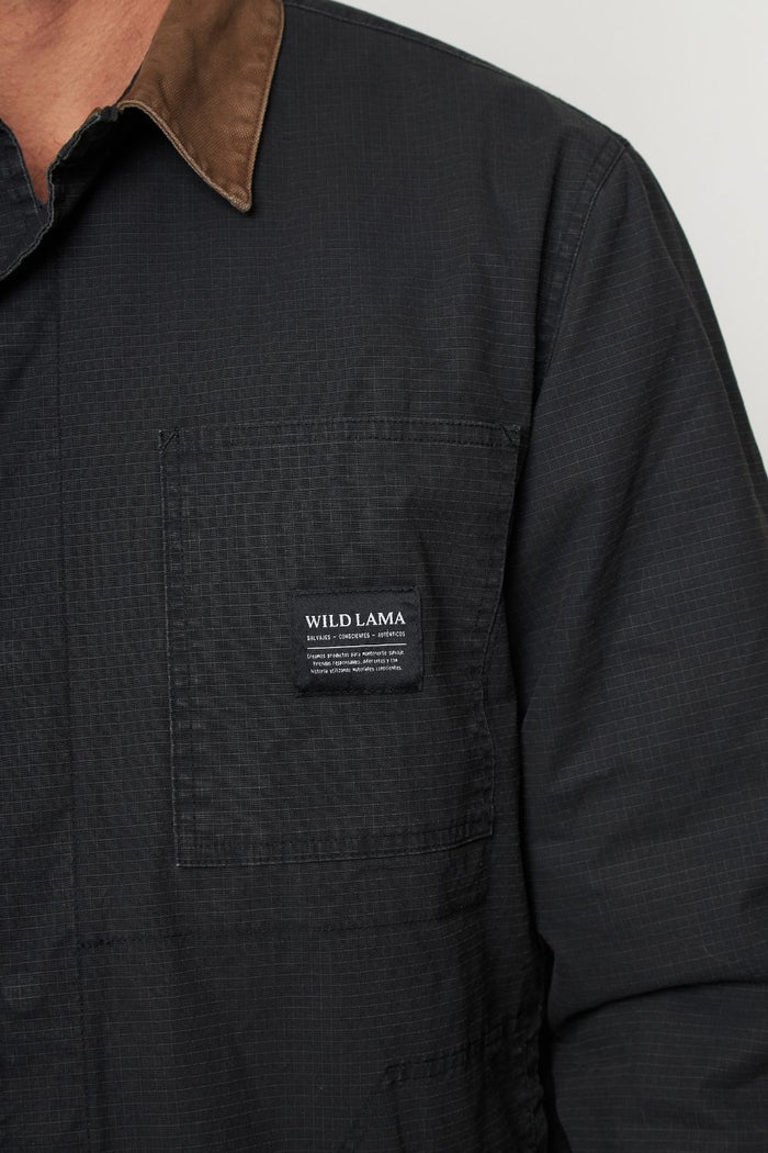 Chaqueta Roble Ripstop Orgánica Negra Hombre