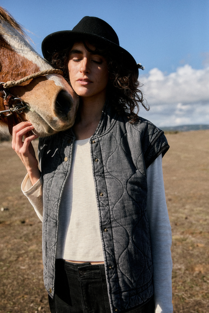 Chaqueta Roma Orgánica Negra Mujer