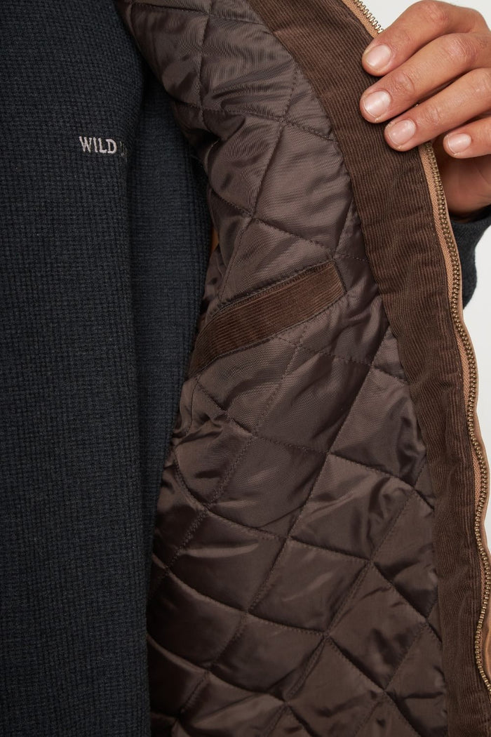 Chaqueta Sin Mangas Polko Wax Reciclada Camel Hombre