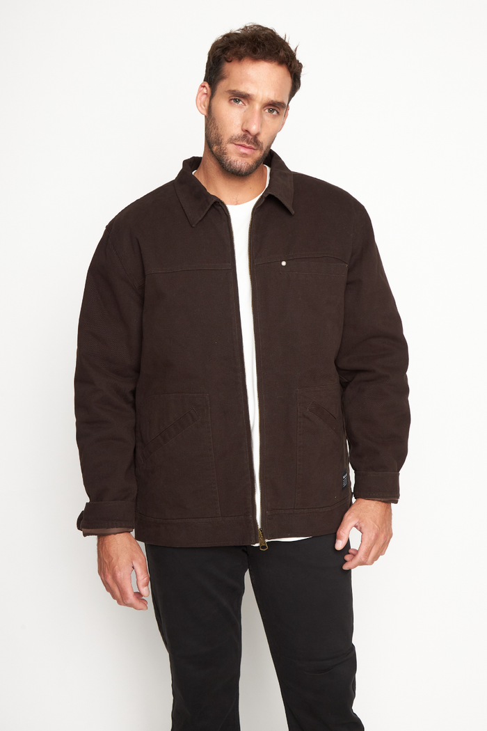 Chaqueta Sven Orgánica Café Hombre