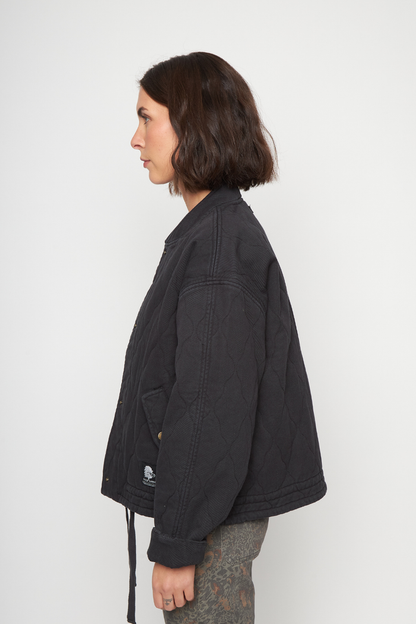 Chaqueta Zepa Orgánica Negra Mujer