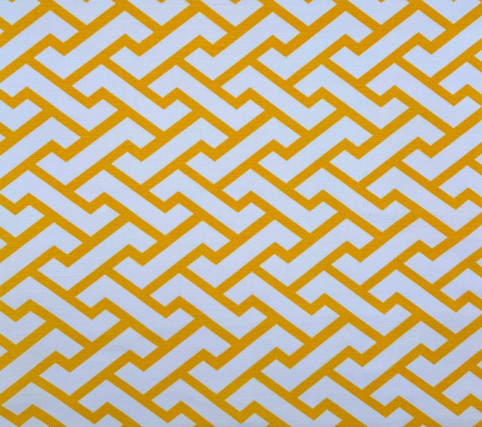 China Seas Fabric: Aga - Custom Taxicab on White Linen / Cotton