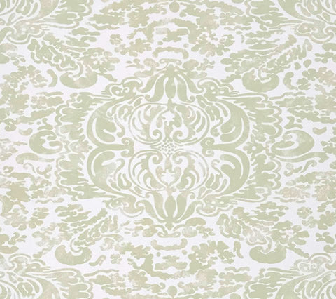 China Seas Wallpaper: San Marco - Custom Pine Barrens on White Paper (FIVE YARD MINIMUM)