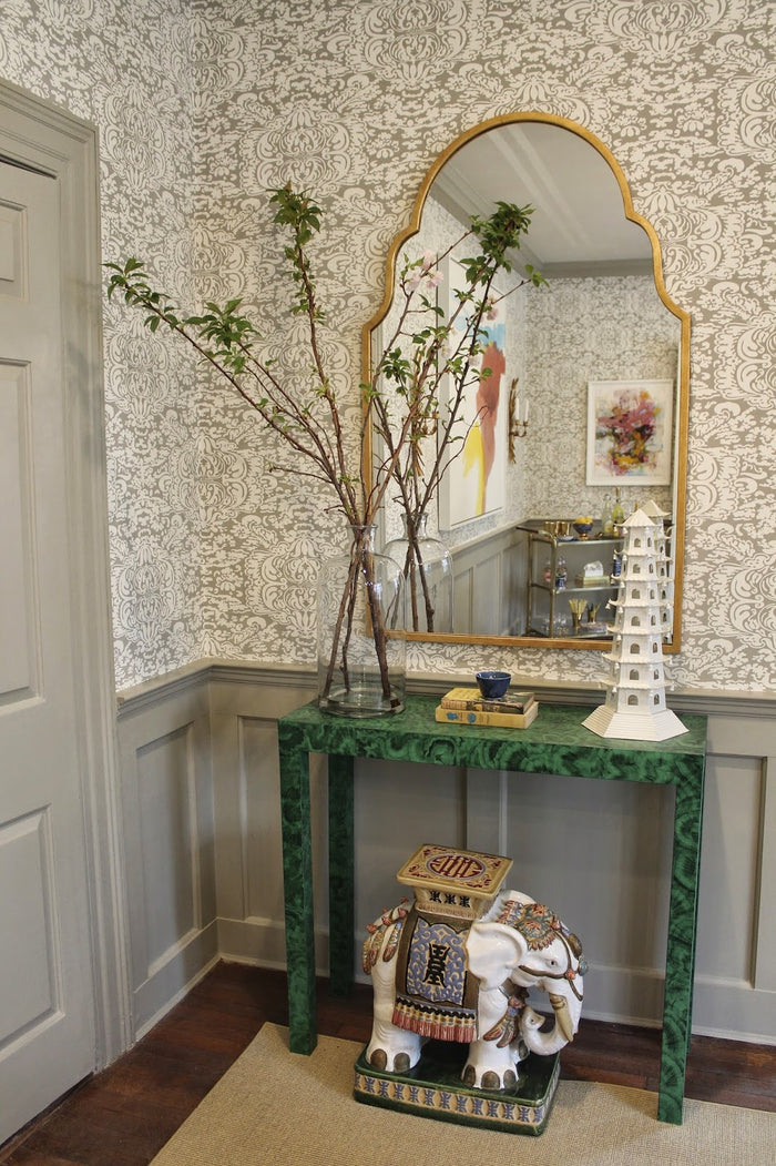 China Seas Wallpaper: San Marco - Custom Pine Barrens on White Paper (FIVE YARD MINIMUM)