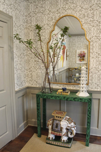 China Seas Wallpaper: San Marco - Custom Pine Barrens on White Paper (FIVE YARD MINIMUM)