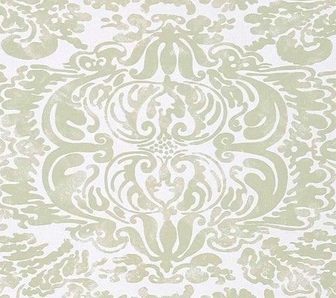 China Seas Wallpaper: San Marco - Custom Pine Barrens on White Paper (FIVE YARD MINIMUM)