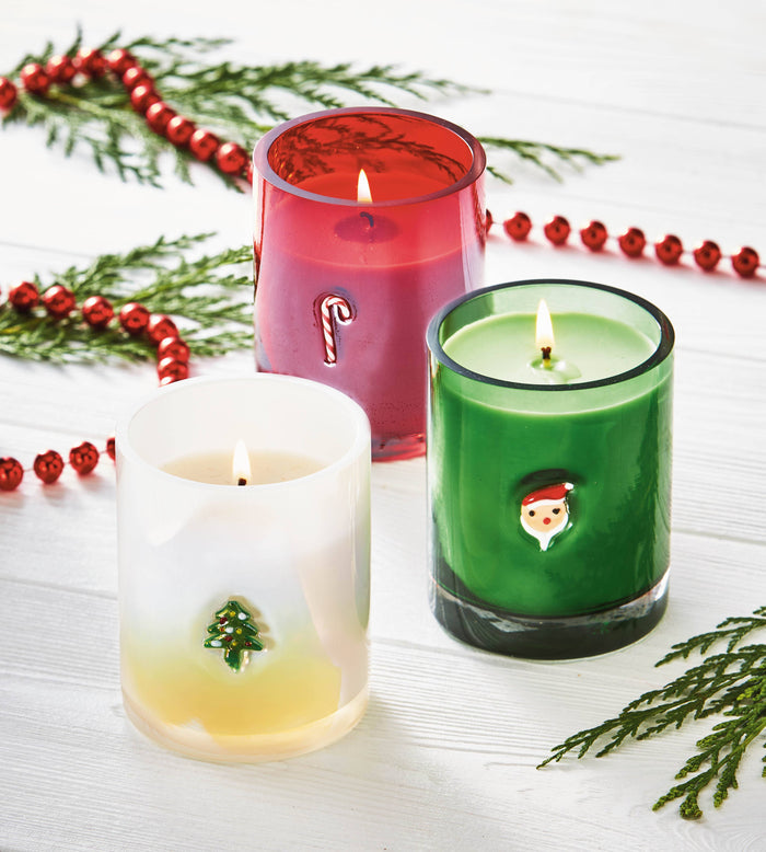 Christmas Candy Cane Candle