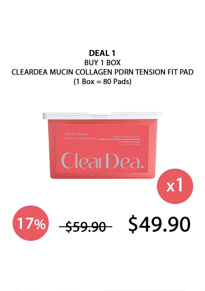 (BUY 1) CLEARDEA MUCIN PDRN TENSION FIT PAD
