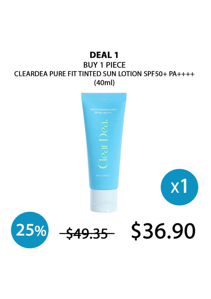 (BUY 1) CLEARDEA PURE FIT TINTED SUN LOTION