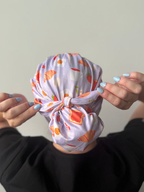 CloudCaps Scrub Cap | Breakfast Foods
