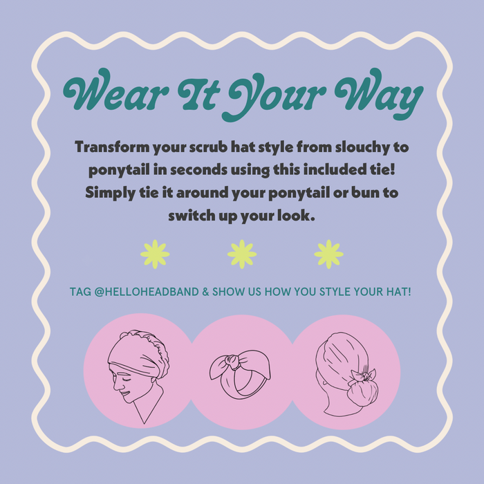 CloudCaps Scrub Cap | Colorful Hearts