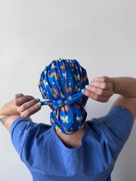 CloudCaps Scrub Cap | Cosmic Butterflies
