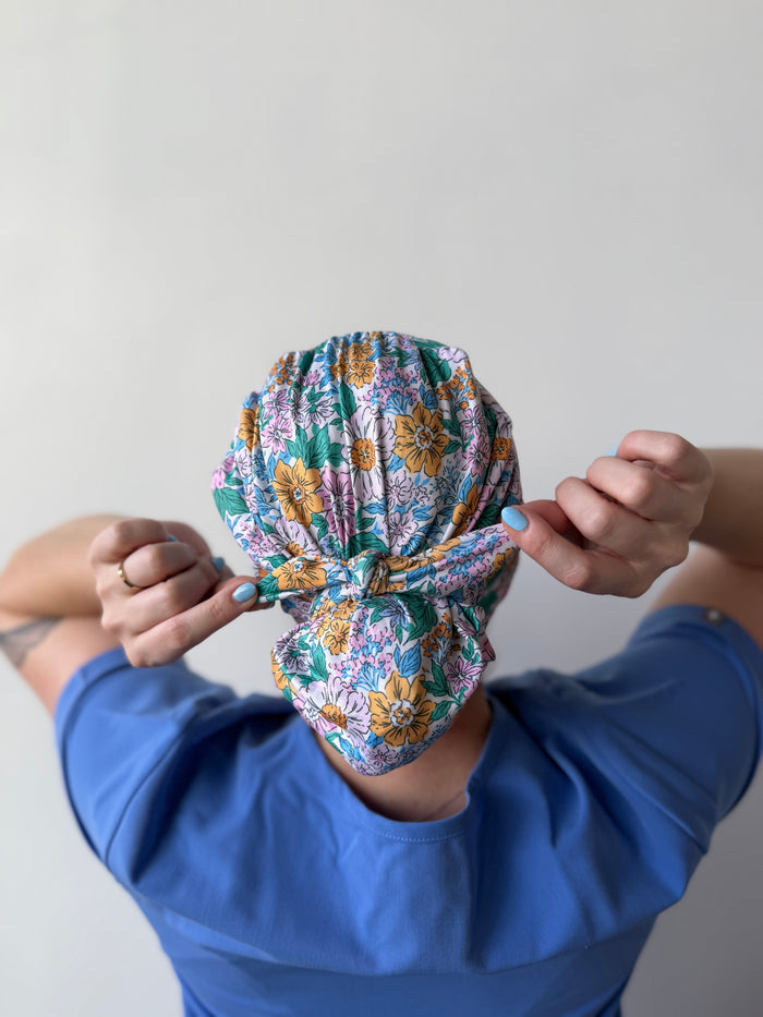 CloudCaps Scrub Cap | Garden Party