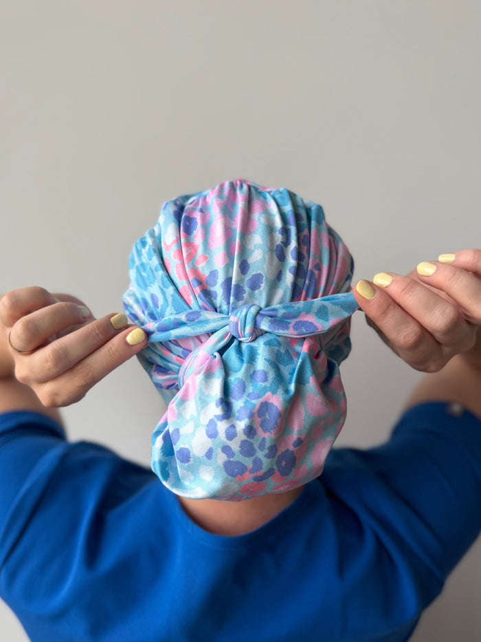 CloudCaps Scrub Cap | Mermaid Leopard