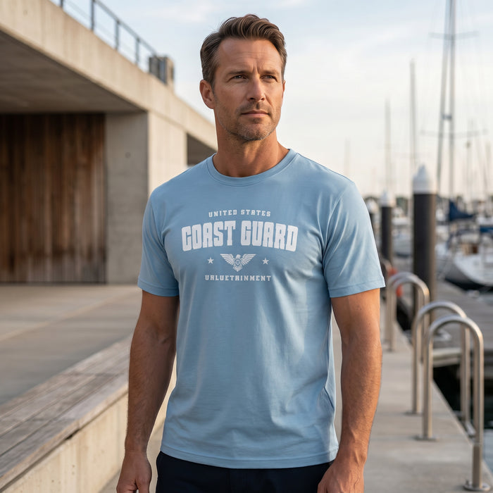 Coast Guard Future Looks Bright Carolina Blue Short Sleeve T-Shirt