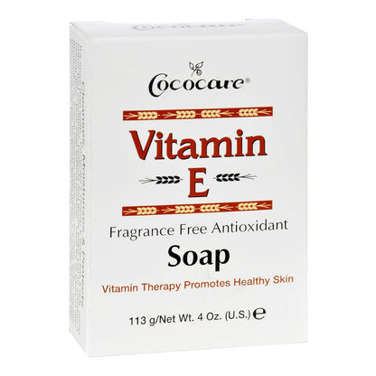 Cococare Vitamin E Fragrance Free Antioxidant Soap 4oz/ 113g