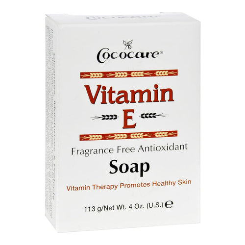 Cococare Vitamin E Fragrance Free Antioxidant Soap 4oz/ 113g