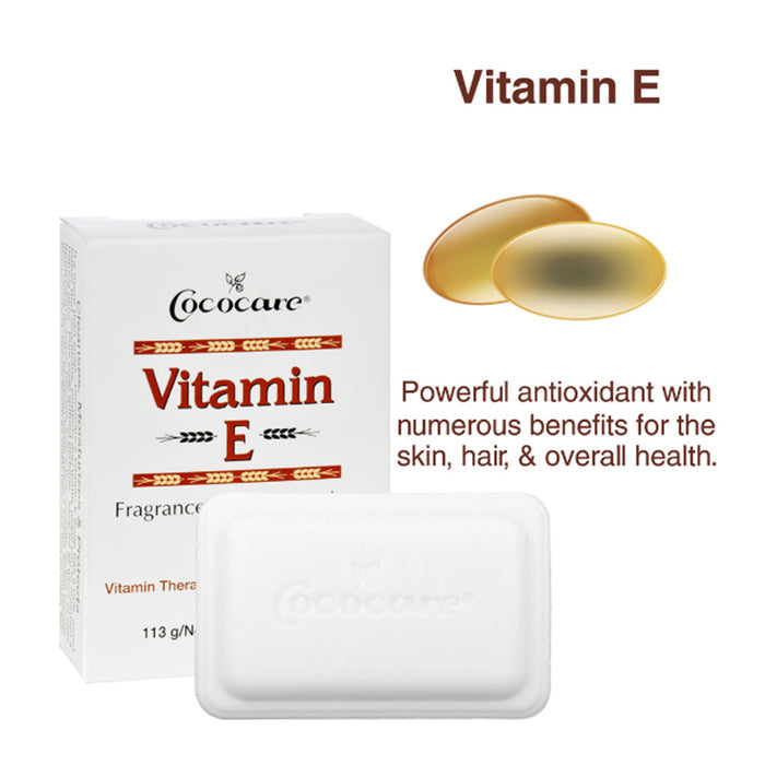Cococare Vitamin E Fragrance Free Antioxidant Soap 4oz/ 113g