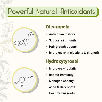 Cold Pressed Pure Olive Oil for Face, Body & Cooking Rich in Vitamin E & K - Keya Seth Aromatherapy