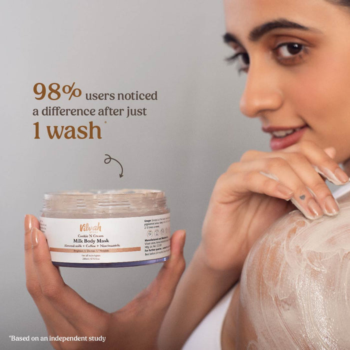 cookie n cream body mask reviews - Vilvah