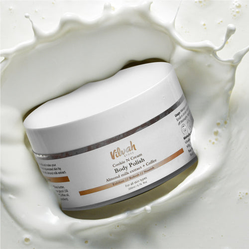 vilvah cookie n cream body polish