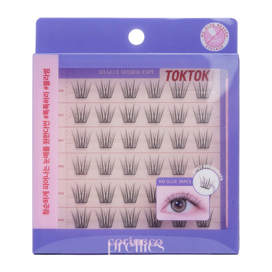 CORINGCO Toktok Hara No Glue Eyelash #Blossom (Long) (36pcs)