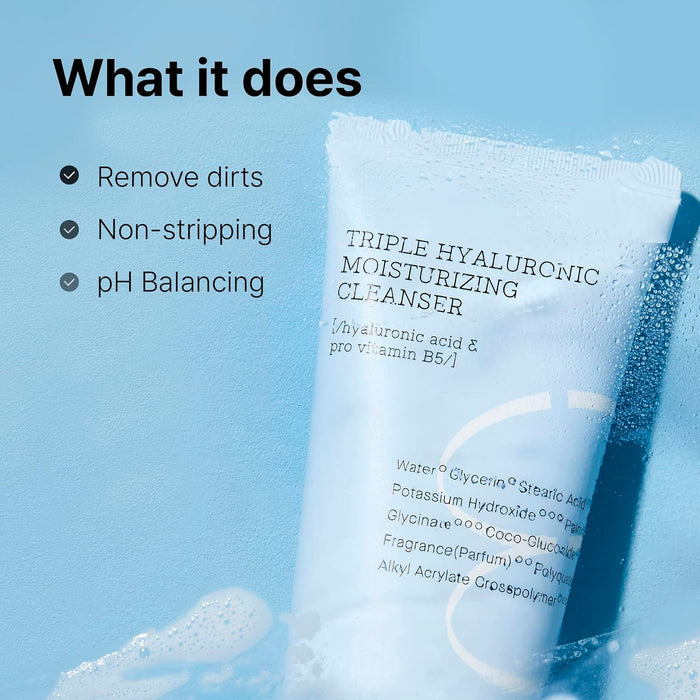 Cosrx Hydrium Triple Hyaluronic Moisture Cleanser 5.07oz/ 150ml