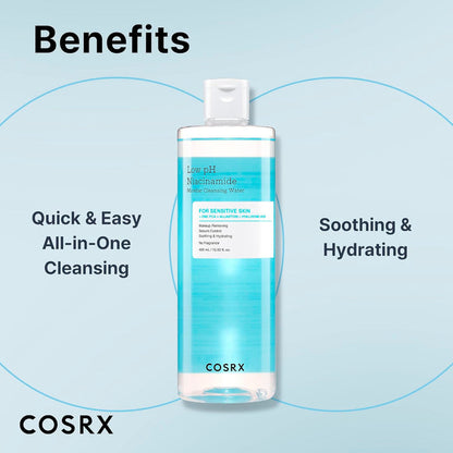 Cosrx Low pH Niacinamide Micellar Cleansing Water 13.5oz/ 400ml