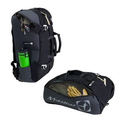 Water bottle pouch, pocket with key clip, and long pocket