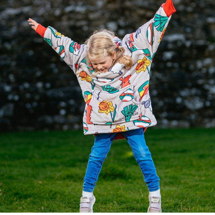 'Cwtchie' - Child's Welsh Patterned Hoodie (Small)