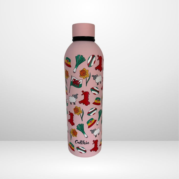 'Cwtchie' - Thermal Water Bottle (Pink)
