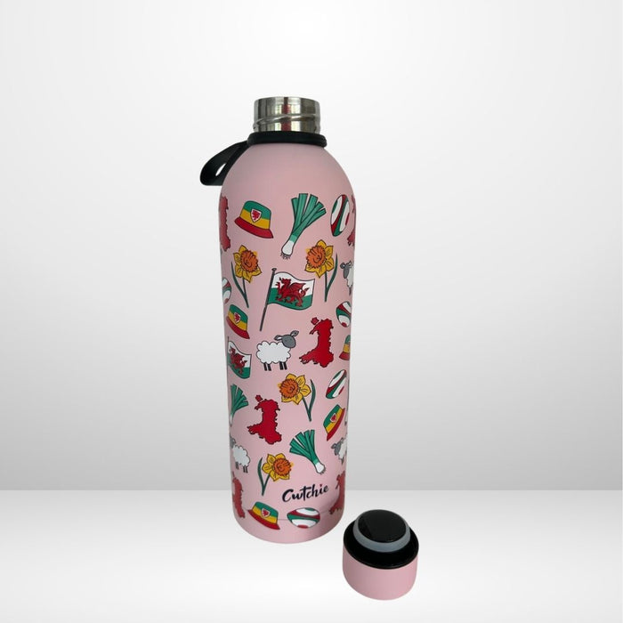 'Cwtchie' - Thermal Water Bottle (Pink)