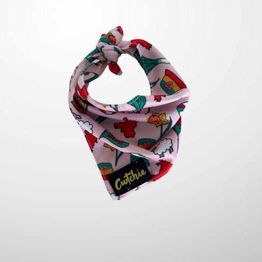 'Cwtchie' Dog Bandana - Medium (Pink)