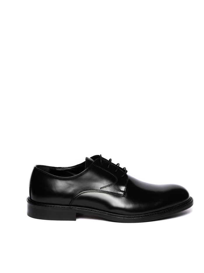 PICCADILLY derby pelle nero 30020 ABRAS-NERO