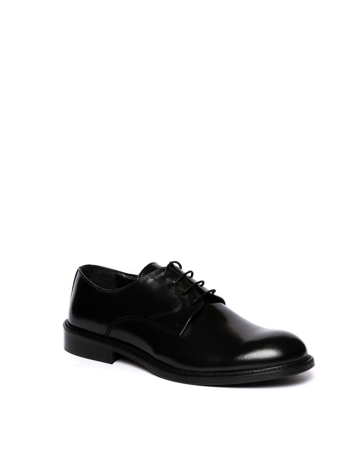PICCADILLY derby pelle nero 30020 ABRAS-NERO