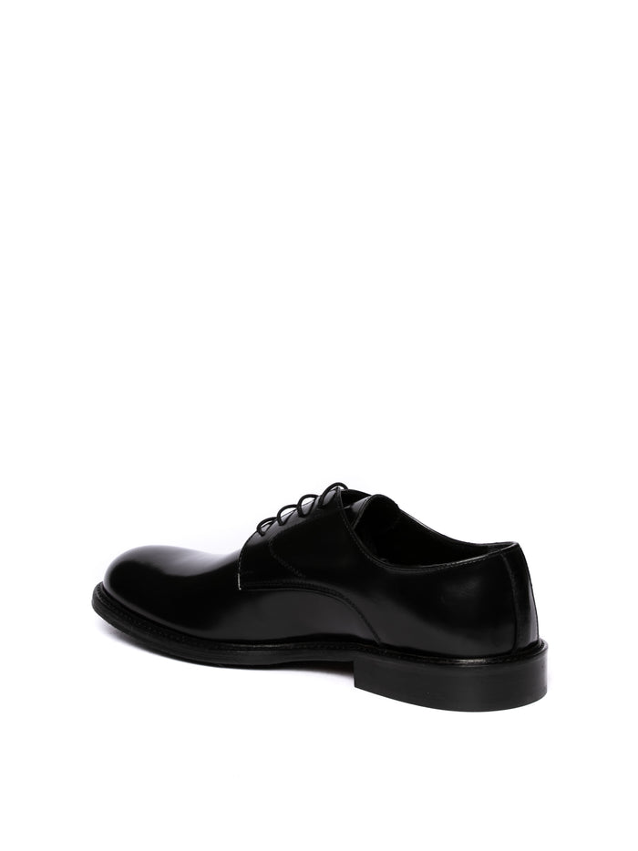 PICCADILLY derby pelle nero 30020 ABRAS-NERO